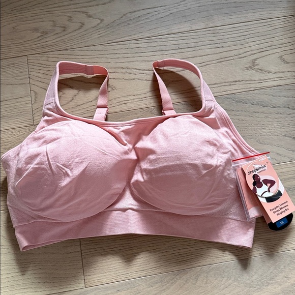 Shapermint Essentials Everyday Comfort Straps Wireless Shaping Bra XL Rose NWT - Picture 2 of 6